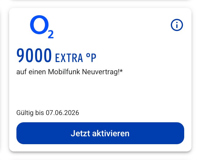 Payback o2 – 9.000 Extra-Punkte auf Mobilfunk-Neuvertrag